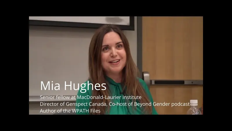 Mia Hughes at a Heterodox Academy event